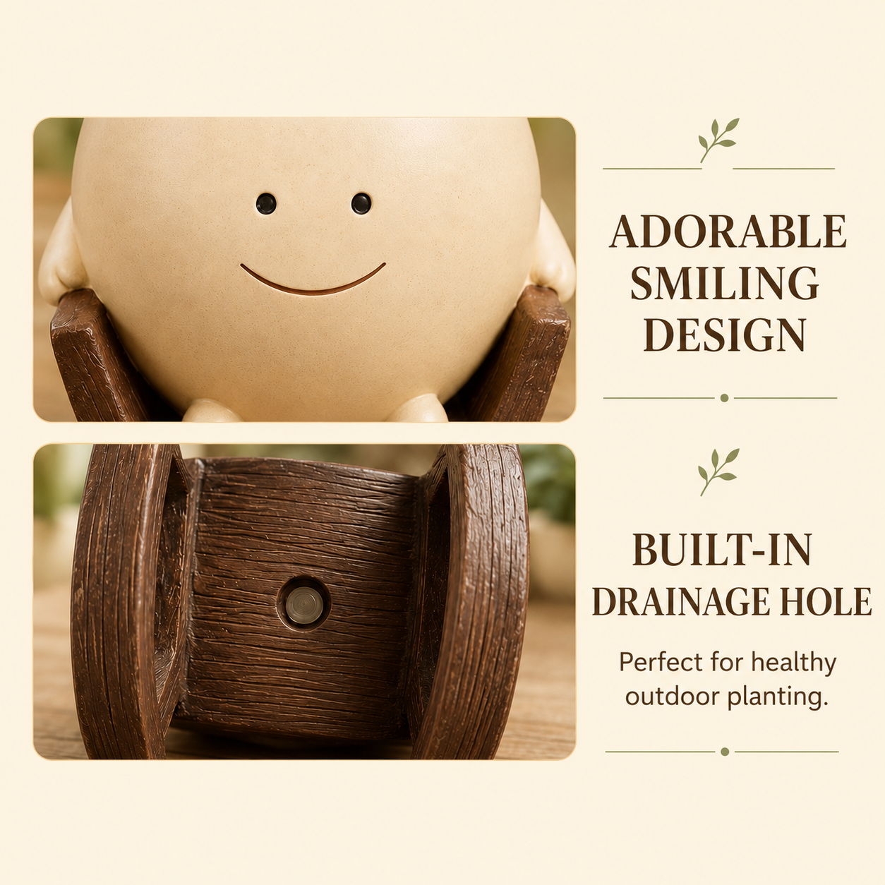 Florenza PlantPal™ Smiling Swing Planter