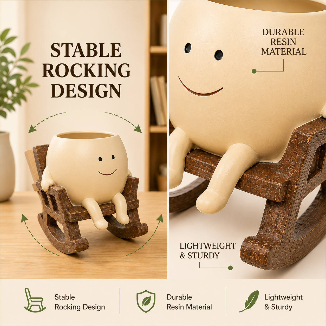 Florenza PlantPal™ Smiling Swing Planter
