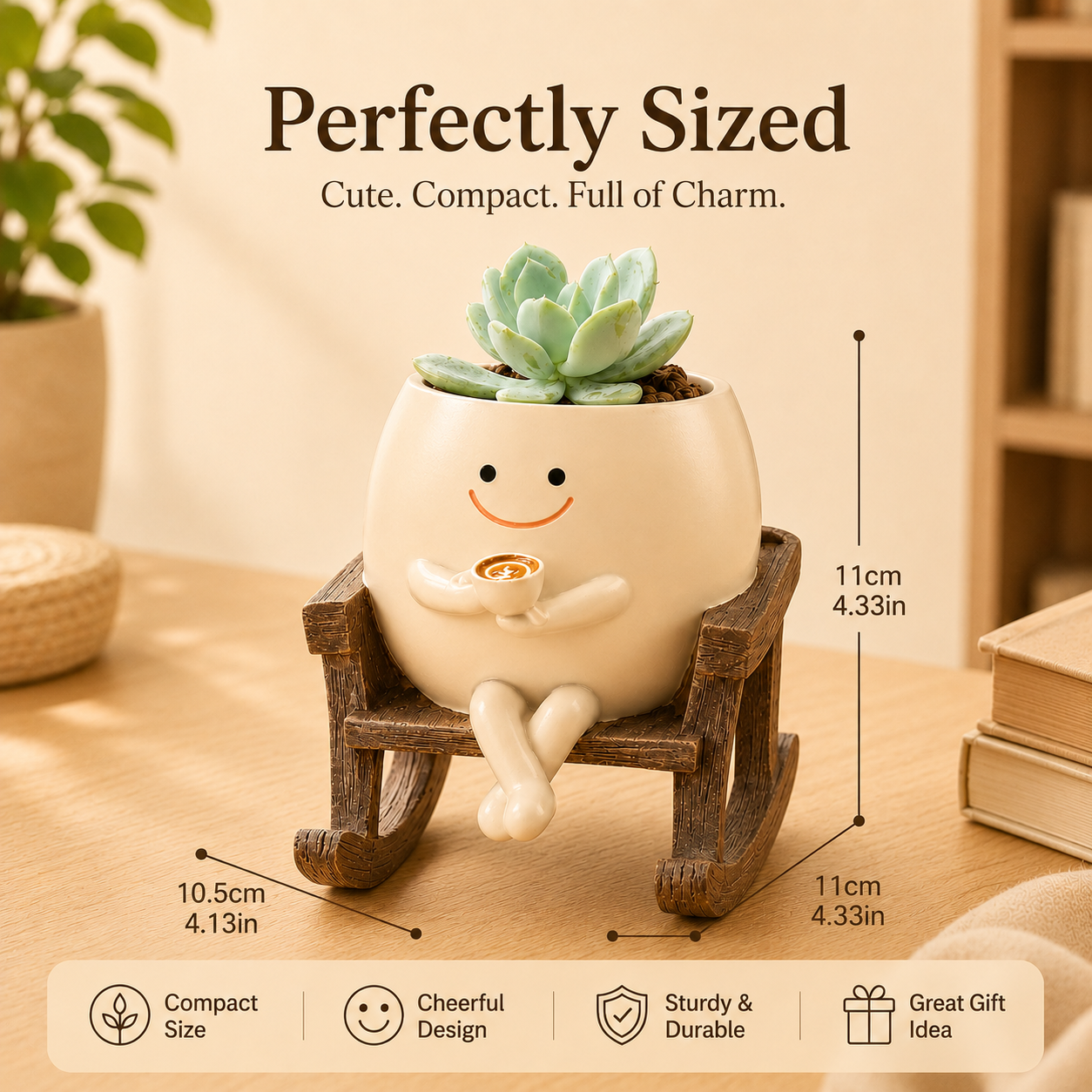 Florenza PlantPal™ Smiling Swing Planter